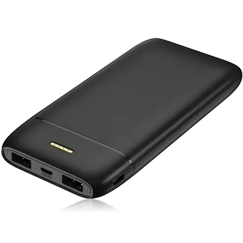 Повербанк Lenyes PX167 10000 mAh, внешний аккумулятор, 2 USB, 5V/2.1A, LED-индикатор, Li-Ion аккумулятор, черный - фото 4