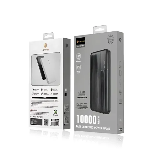 Внешний аккумулятор Power Bank 10000 mAh Lenyes PX161,  USB, 10,5 Вт, LED-индикаторы, Lightning, Li-ion, черный - фото 9