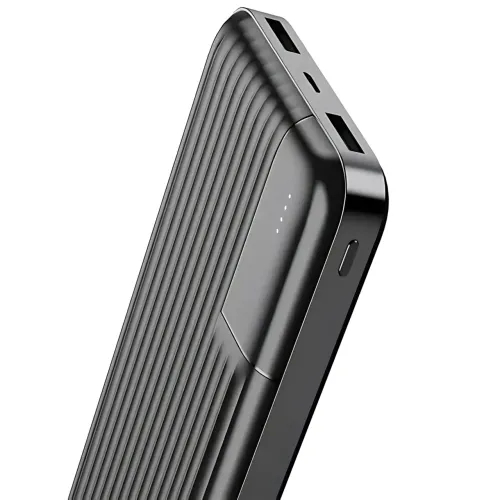Внешний аккумулятор Power Bank 10000 mAh Lenyes PX161,  USB, 10,5 Вт, LED-индикаторы, Lightning, Li-ion, черный - фото 6