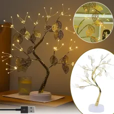 Настільна LED-лампа Нічник-Дерево 72 LED з USB-живленням/3xAA, гнучкими гілками, 50 см