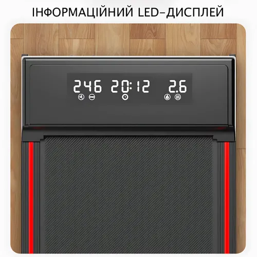 Складная беговая дорожка YXT003 3-в-1 Walking Pad, до 150 кг, 10 км/ч, с пультом, LED-дисплеем, зона бега 107×40 см - фото 6