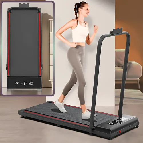 Складная беговая дорожка YXT003 3-в-1 Walking Pad, до 150 кг, 10 км/ч, с пультом, LED-дисплеем, зона бега 107×40 см