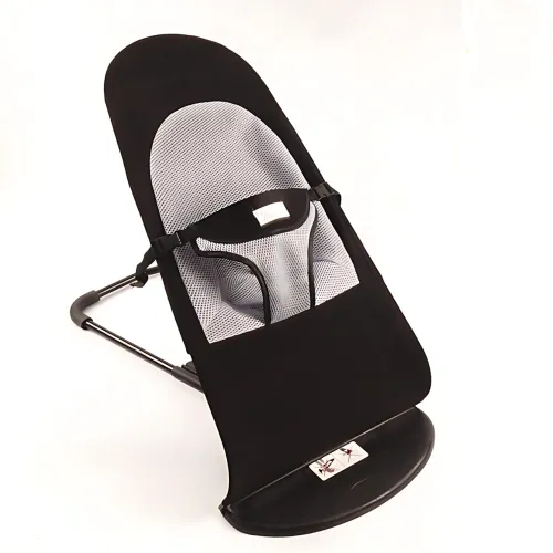 Детское кресло-шезлонг Baby Recliner Chair MA294, кресло-качалка с 3 уровнями наклона, от рождения до 2 лет, черный - фото 2