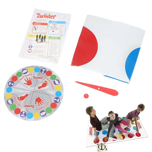 Напольная игра “Твистер” MA780 Dance Pad Toy Party Game, коврик 160×112 см, диск 19 см, для детей и взрослых, цветная коробка - фото 9