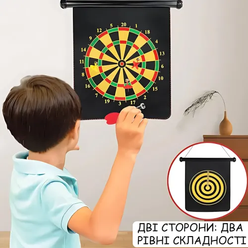 Магнитный дартс MA781, двусторонний, 15 (38 см), безопасные магнитные дротики, для детей и взрослых, для дома, офиса, Double Dart - фото 8