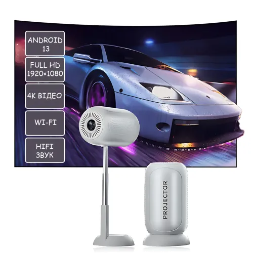 Портативный проектор TS-6 4K, Android 13, 240 ANSI, Full HD 1080p, поддержка 4K, Wi-Fi/кабельное подключение, HIFI-звук, 1+8 ГБ - фото 6