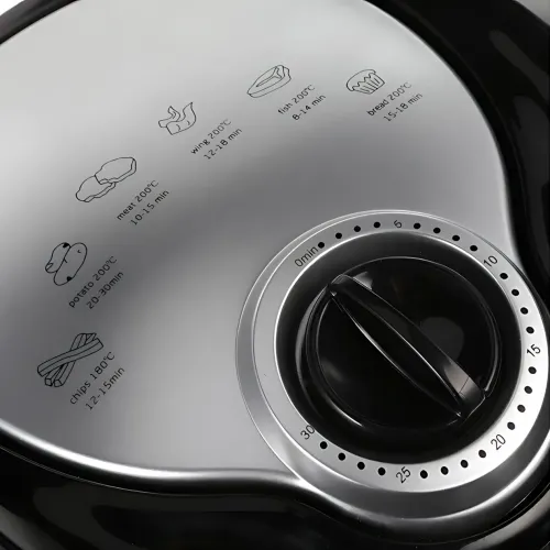 Мультипечь-аэрофритюрница Domotec MS-3220 4.5 л, мощность 1300 Вт, 6 программ, механическое управление, черный - фото 9