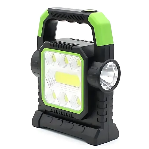 Ліхтарик із сонячною панеллю HC-7078 20W, COB+LED, 1800 лм, акумулятор 2800 мА·год, Power Bank, USB, IP44, туристичний - фото 2