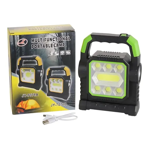 Ліхтарик із сонячною панеллю HC-7078 20W, COB+LED, 1800 лм, акумулятор 2800 мА·год, Power Bank, USB, IP44, туристичний - фото 8