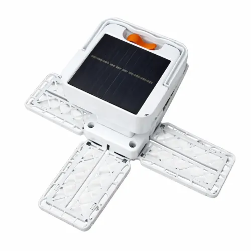 Аккумуляторный кемпинговый фонарь TORCH BL-2030 с солнечной панелью и USB-зарядкой, ручной и подвесной, LED-лампа 4 секции - фото 3