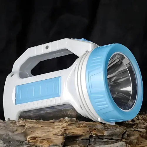 Фонарик аккумуляторный TORCH SG-1983, 800 лм, 2 режима, COB + SMD LED, 1200 мАч, 220V, боковая лампа, индикатор заряда Белый с голубым - фото 9