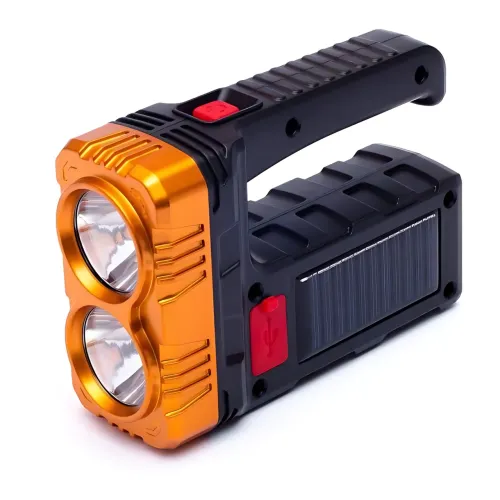 Фонарик аккумуляторный TORCH BL-7702B-COB с солнечной панелью, USB-зарядкой и Power Bank, 1000 лм, 2 режима, боковая COB-лампа - фото 5