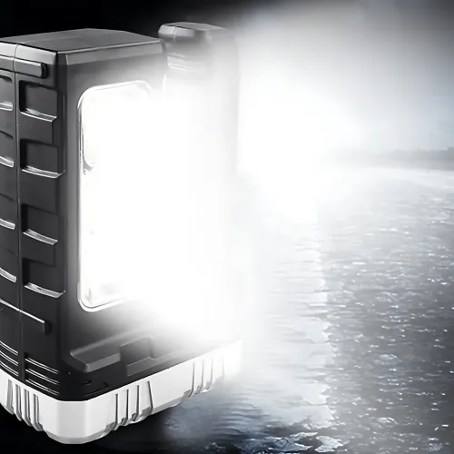 Фонарик аккумуляторный TORCH BL-7702B-COB с солнечной панелью, USB-зарядкой и Power Bank, 1000 лм, 2 режима, боковая COB-лампа - фото 10