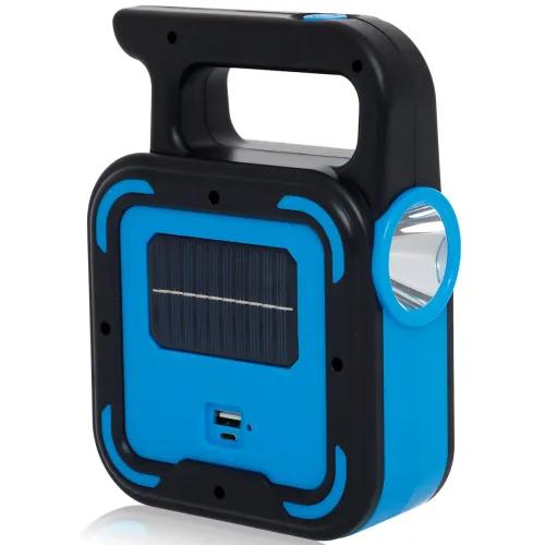 Аккумуляторный фонарь Bailong BL-925 Torch + Solar, COB+LED, Power Bank, солнечная панель, USB, влагозащищённый - фото 3