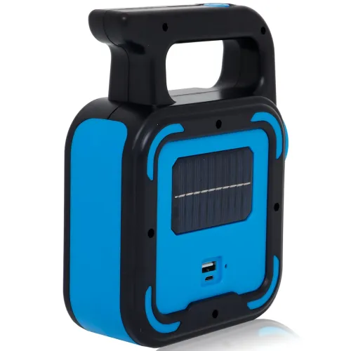 Аккумуляторный фонарь Bailong BL-925 Torch + Solar, COB+LED, Power Bank, солнечная панель, USB, влагозащищённый Черно-зеленый - фото 4