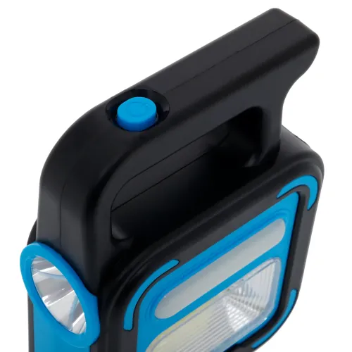 Аккумуляторный фонарь Bailong BL-925 Torch + Solar, COB+LED, Power Bank, солнечная панель, USB, влагозащищённый Черно-зеленый - фото 5