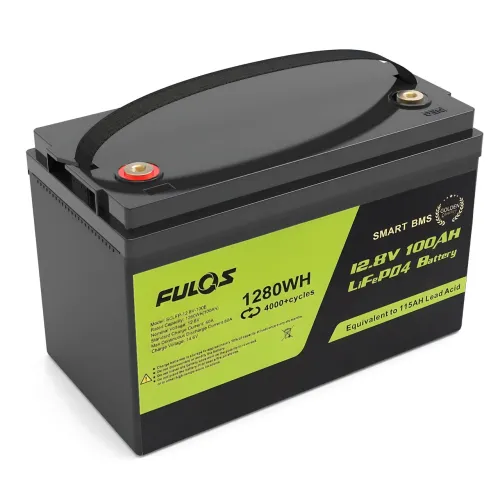 Аккумулятор LiFePO4 FULOS 12.8V 100Ah (1280Wh) Smart BMS, 4000+ циклов, заряд 14.6V, ток разряда 80A - фото 3