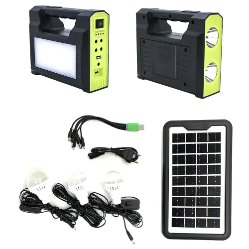 Зарядная станция GD Super GD-C7 с солнечной панелью 3,5 Вт, 30 Вт LED, Power Bank 4000 мАч, 3 LED-лампы, USB, автономная система - фото 9