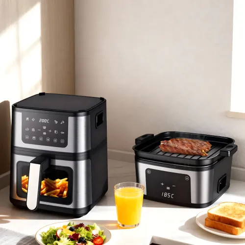 Аерогриль фритюрниця DOMOTEC MS-3225, 7 л, 3500 Вт, 2 нагрівальні елементи, Air Fryer без оливи, механічне керування - фото 5