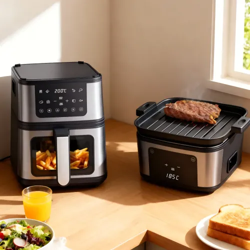 Аерогриль фритюрниця DOMOTEC MS-3225, 7 л, 3500 Вт, 2 нагрівальні елементи, Air Fryer без оливи, механічне керування - фото 10