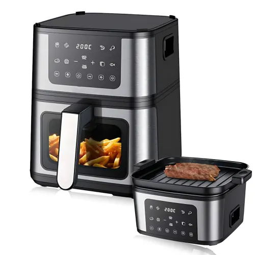 Аерогриль фритюрниця DOMOTEC MS-3225, 7 л, 3500 Вт, 2 нагрівальні елементи, Air Fryer без оливи, механічне керування - фото 2