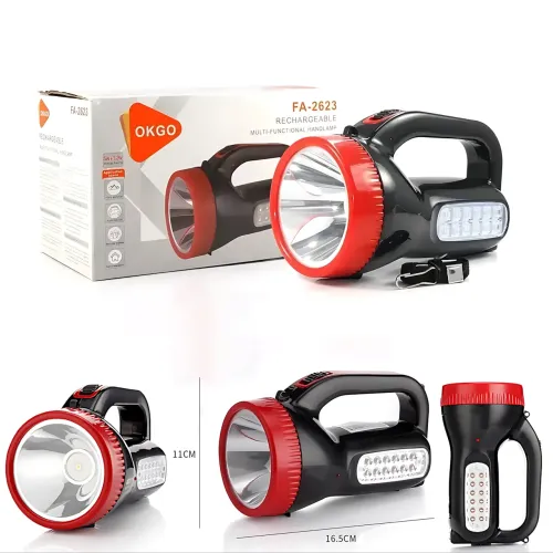 Фонарик TORCH BL-2623 светодиодный аккумуляторный, влагозащищённый, 3 режима работы, зарядка 220 В, выдвижная вилка, ручной - фото 10