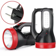 Фонарик TORCH BL-2623 светодиодный аккумуляторный, влагозащищённый, 3 режима работы, зарядка 220 В, выдвижная вилка, ручной