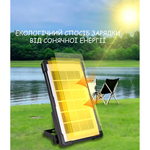 Портативная солнечная зарядная станция GDLITE / GDTimes GD-07A 30W, Power Bank 3000 мАч, солнечная панель 6V 3.8W, LED фонарь + 2 - фото 8