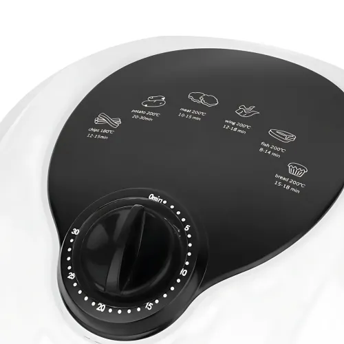 Мультипіч-аерофритюрниця Domotec MS-3220 4.5 л, потужність 1300 Вт, 6 програм, механічне керування, білий - фото 4