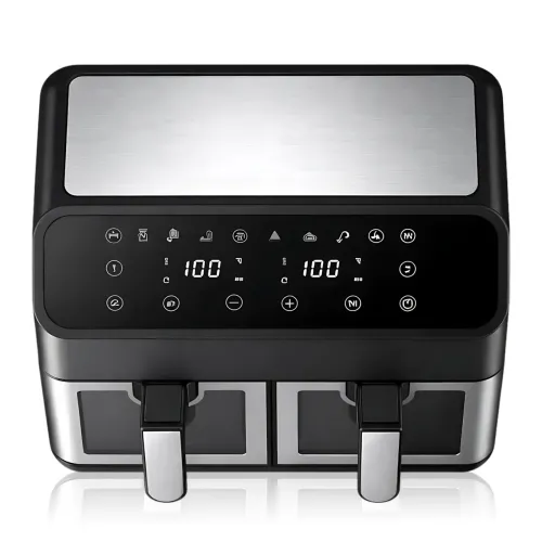 Аэрофритюрница DOMOTEC MS-3226 13 л, 4800 Вт, двойная корзина, сенсорное управление, Air Fryer 360°, без масла, цифровой дисплей - фото 3