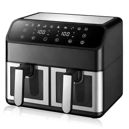 Аэрофритюрница DOMOTEC MS-3226 13 л, 4800 Вт, двойная корзина, сенсорное управление, Air Fryer 360°, без масла, цифровой дисплей - фото 4