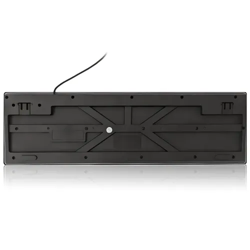 Клавиатура проводная профессиональная KR 6300 с подсветкой, USB, украинская + английская раскладка, 104 клавиши, усиленный кабель - фото 7