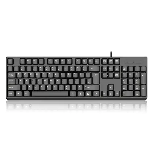Клавиатура проводная профессиональная KR 6300 с подсветкой, USB, украинская + английская раскладка, 104 клавиши, усиленный кабель - фото 6