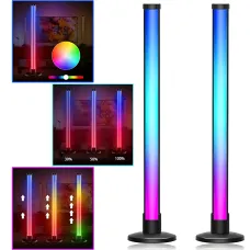 RGB LED настільний світильник-торшер 62 см ART-0670 / MA-767, світломузика, керування пультом і Bluetooth-застосунком, 5 W, USB 5V