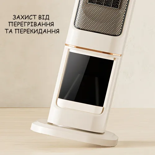 Колонний тепловентилятор Carruzzo Q20K 2000 Вт з імітацією каміна, пульт ДК, таймер, поворот 90°, захист від перегрівання - фото 8
