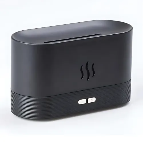 Увлажнитель воздуха с эффектом пламени Flame Aroma Diffuser 180 мл, ультразвуковой аромадифузор-камин, RGB-подсветка, ночник, USB - фото 4