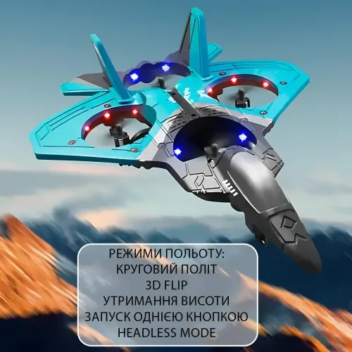 Самолёт на радиоуправлении AIRCRAFT S98 с подсветкой, 3D-флипы, 3 скорости, до 10 мин полёта, USB-зарядка, дальность 80 м, EPP - фото 4