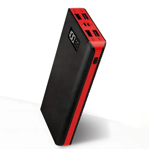 Power Bank 50000 mAh M9 LCD (реальная ёмкость 8400 mAh), 4×USB, microUSB + Lightning, LED-фонарик, внешний аккумулятор - фото 2