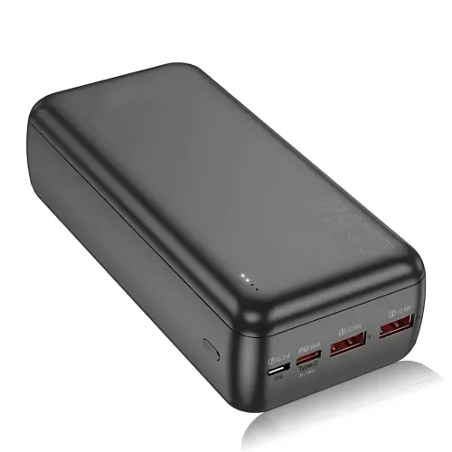 Power Bank AND J38B 50000 мАч, внешний аккумулятор, 2×USB, Type-C + Micro-USB, быстрая зарядка, LED-индикация - фото 4