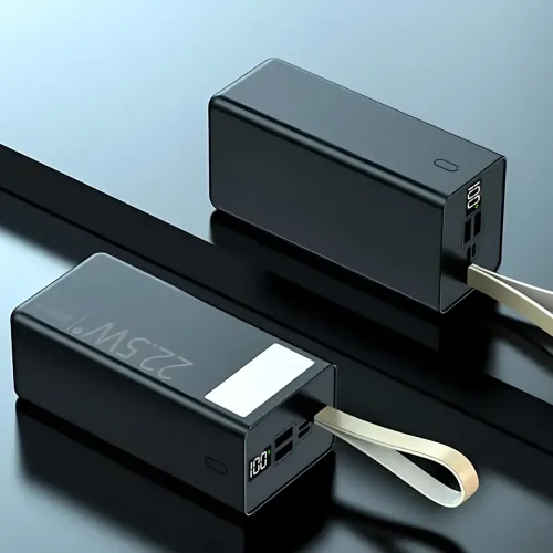Power Bank AND J86 8000 mAh, акумулятор з LED-дисплеєм, швидке заряджання 22.5W, USB-C, Micro-USB, Lightning - фото 7