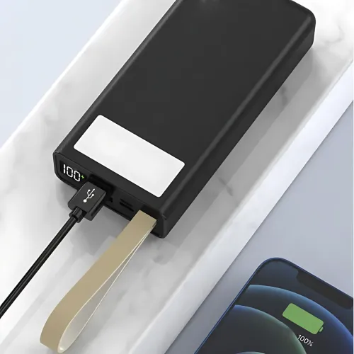 Power Bank AND J86 8000 mAh, акумулятор з LED-дисплеєм, швидке заряджання 22.5W, USB-C, Micro-USB, Lightning - фото 9