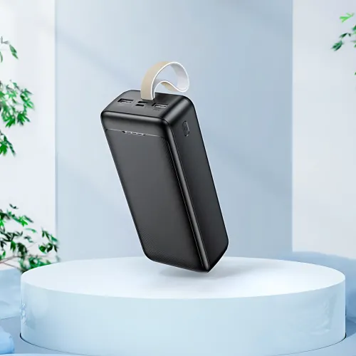 Power Bank AND J111B 50000 mAh 22.5 W — зовнішній акумулятор швидкого заряджання, 4 виходи USB-A/Type-C, LED-індикатор, шнурок - фото 9