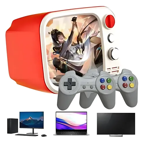 Игровая приставка H7 Mini TV РЕТРО с экраном 3,5″, HDMI + AV, 2 джойстика 2.4G, аккумуляторная ретро-консоль NES для ТВ, 740 игр - фото 8