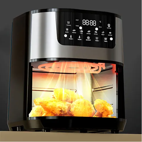 Аерофритюрниця Silver Crest SC-8855S 8L — 4200 Вт, сенсорне керування, оглядове вікно, без олії - фото 6