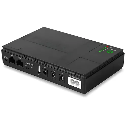 ИБП Mini UPS DC1018P 10400mAh для роутера, модема и CCTV, 5V, 9V, 12V, PoE, USB, до 18W, резервное питание для wi-fi, камер - фото 5