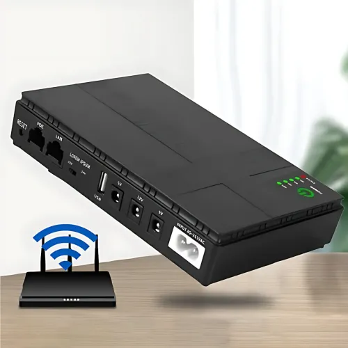 ИБП Mini UPS DC1018P 10400mAh для роутера, модема и CCTV, 5V, 9V, 12V, PoE, USB, до 18W, резервное питание для wi-fi, камер - фото 8