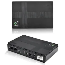 ИБП Mini UPS DC1018P 10400mAh для роутера, модема и CCTV, 5V, 9V, 12V, PoE, USB, до 18W, резервное питание для wi-fi, камер