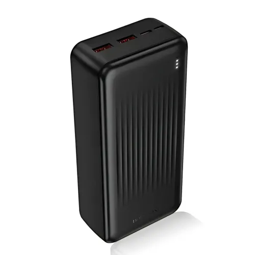 Power Bank BOROFONE BJ80B 30000 mAh, 22.5W быстрая зарядка PD, 2×USB + Type-C, LED-индикатор, Li-Pol, черный - фото 5