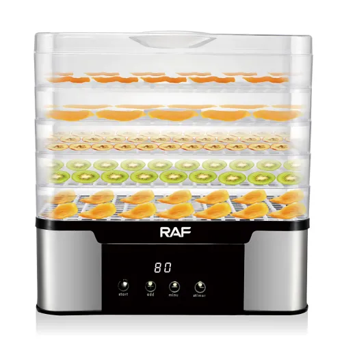 Дегідратор (сушарка) для фруктів RAF R.6801 350 Вт, 5 ярусів, регулювання температури, неіржавка сталь - фото 3