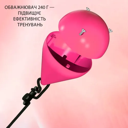 Масажний холахуп SMALL box розбірний, регульований, з обважнювачем, 24 секції, рожевий - фото 7